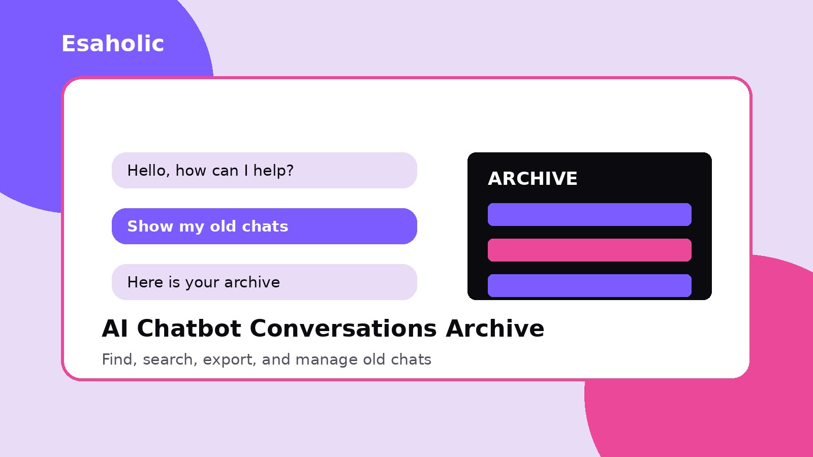 ai chatbot conversations archive