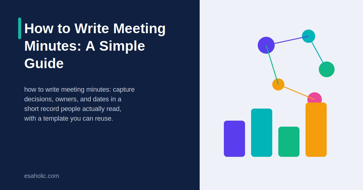 how to write meeting minutes